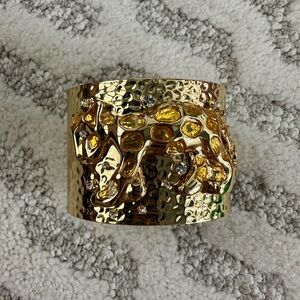 NWOT Lilly Pulitzer Gold Cheetah Cuff Bracelet